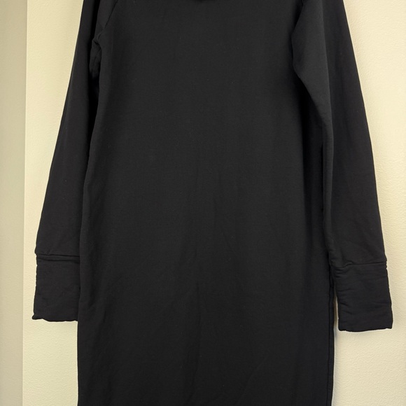 Marcella NYC Black Elba Sweatshirt Maxi Dress Hoodie - Picture 13 of 16